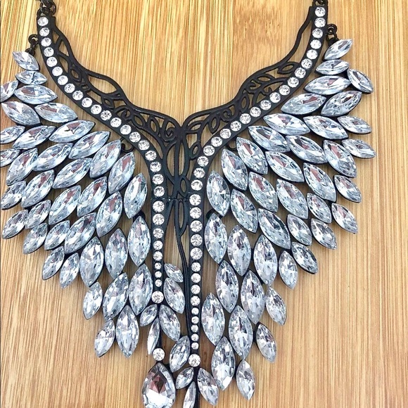 Crystal Choker Statement Necklace - Picture 5 of 7